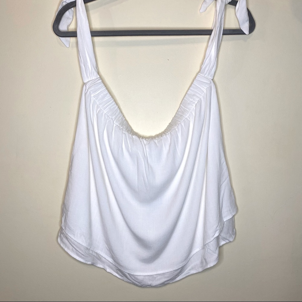 NWT SPLENDID Slub Crosshatch Off the Shoulder Top